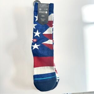 Stance Red, White, and Blue Athletic Socks